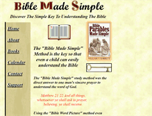 Tablet Screenshot of biblemadesimple.com